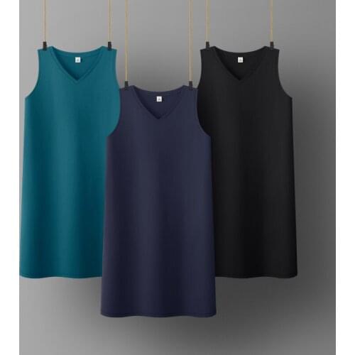Spring summer Woman Cotton Soft Tank Dress Casual Satin Sexy Camisole Elastic Female Home Beach Dresses
