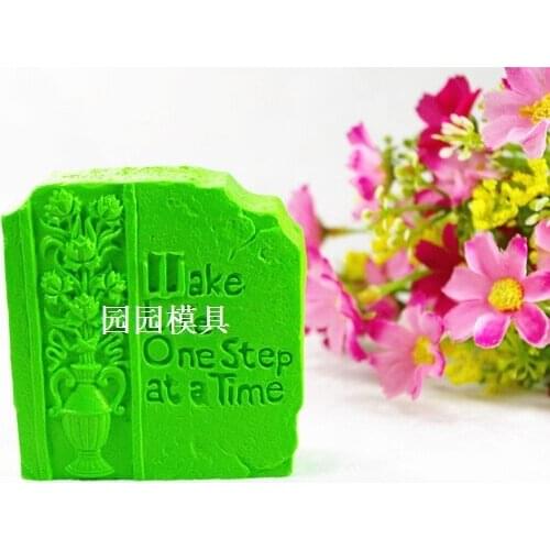 Make Life One Step At A Time Silicone Soap mold Handmade silicone mould DIY Craft molds S335