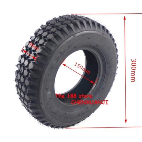 Scooter Tires 6" Lawn Mower/Snow&Mud Tyre 4.10/3.50-6 Brand Tyre for 6*3.25 Wheel Rim (Scooter Parts & Accessories)