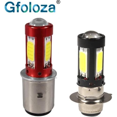 Gfoloza 1Pcs H6 H6M P15D BA20D PX15D LED Motorcycle Headlight 2000LM Hi/Lo Beam Moto Motorbike Scooter Headlamp 12-30V