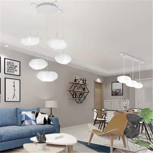 LED Cloud Chandelier Modern Minimalist Bedroom Living Room Chandelier Corridor Aisle Balcony Nordic Lighting Fixtures