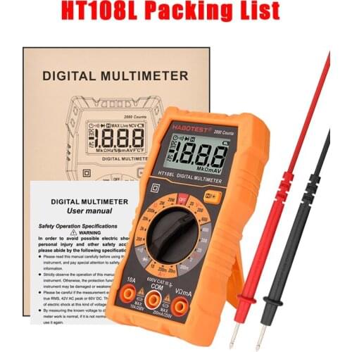 Smart Portable Digital Multimeters Amp Ohm Hz Capacitance Battery Tester Voltmeter Auto Range Voltage Current Tester