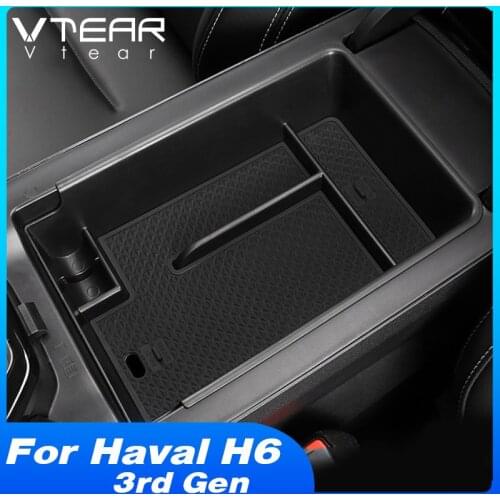 Vtear Storage Box Armrest Central Control Holder Stowing Tidying Interior Mouldings Styling Accessories For Haval H6 3rd Gen