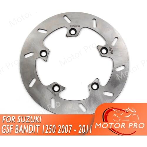 For Suzuki GSF 1250 BANDIT 2007 - 2011 S 2012 Rear Brake Disc Disk Rotor Motorcycle CNC Aluminum GSF12500 1200 2008 2009 2010
