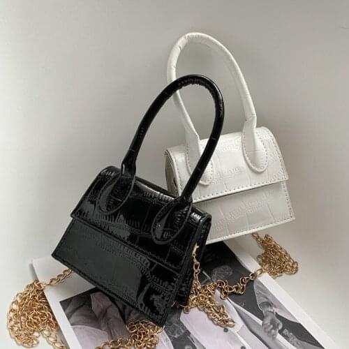 Fashion Solid Color Chain Lady Handbags 2021 New Mini Crossbody Bags For Women Casual Travel Top-Handle Bag Female Shoulder Bags