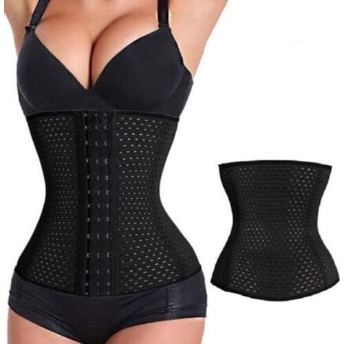 Women Body Shaper Waist Cincher Corset Girdle Steel Boned Shapewear Tummy Belt Fajas Reductoras Y Modeladoras Mujer 916-002
