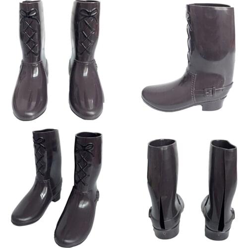 1 Pair Fashion High-Top WomenS Boots Peas Shoes Slippers Mixed Styles Shoes For Doll Clothes Suit Accessories Kids Toy Gift