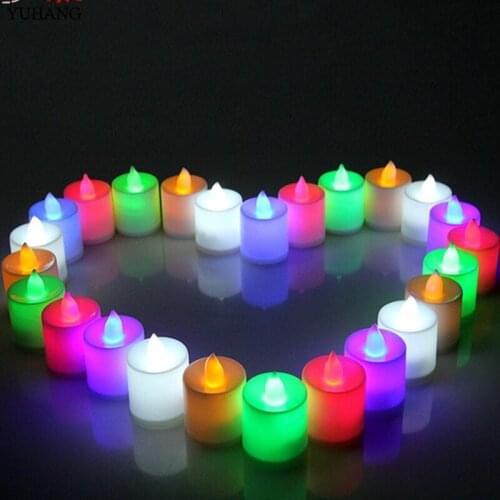 1pc Electronic LED Candle Light Smokeless Flameless Candle for Birthday Wedding Decor Party Supplies