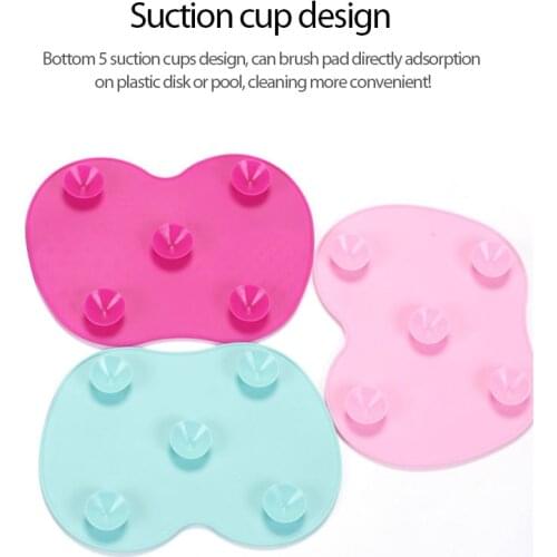 1pc Silicone Makeup Brush Cleaner Foundation Makeup Brush Scrubber Board Pad Make Up Washing Brush Gel Cleaning Mat Tool 2021