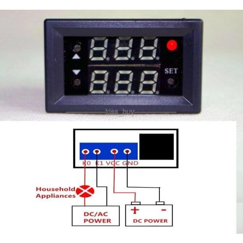 Dc 12V Digital LED Temperature Controller 10A Thermostat Control Switch Relay
