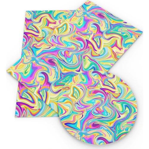 David accessories 20*33cm Iridescence Printed Faux Synthetic Leather For Bow-knot Bags Wallet Phone Cover Scrapbook DIY,c12289