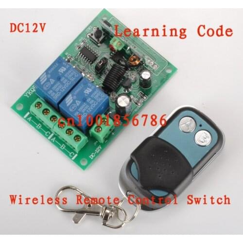 HOT12V 2 CH RF Wireless Remote Control Switch system (transmitter &receiver)Radio Controller 315/433MZH Momentary/Toggle/Latched