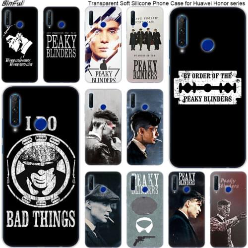 Hot Peaky Blinders Soft Silicone Phone Case for Huawei Honor 20 20i 10 9 8 Lite 8X 8C 8A 8S 7S 7A Pro View 20 Fashion Cover