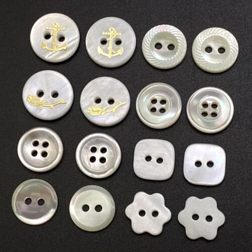 Black Butterfly Shell Buttons Two Holes Flower Shaped Gray Decoration Craft Flat Pattern Hand Sewing Shirt Button For Clothing