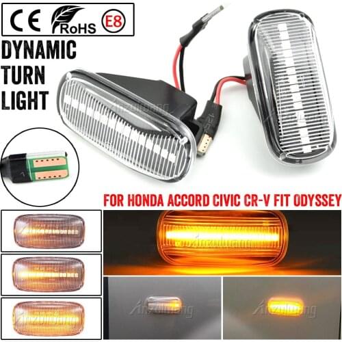 Dynamic Led Side Marker Turn Signal Light Lamp for Honda Accord Coupe Civic EG3 S2000 AP1 Integra Type-R NSX NA1 Side Repe