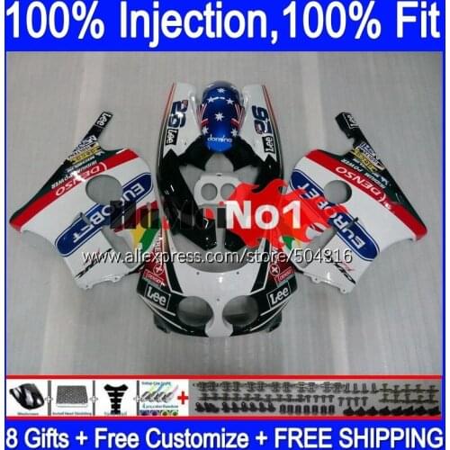 Injection OEM For HONDA glossy white CBR250RR CBR 250RR 1990 1991 1992 1993 1994 135MC.41 CBR250 RR MC22 95 96 97 98 99 Fairing