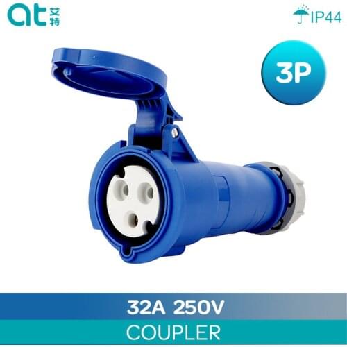 IP44 32A Waterproof Industry Coupler 3 Core Male Famale Electrical Connector
