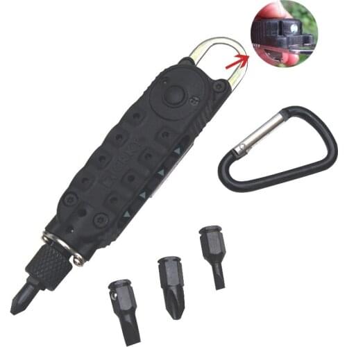 Mini EDC Multifunctional Screwdriver Keychain Shape Screwdrivers Outdoor Portable Stainless Steel Repair Tool Dropshipping