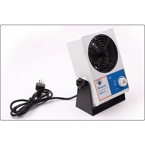 Desktop Silent Fan Adjustable Wind Speed Static Eliminator Mini Fan Anti-static Ionizing Air Blower TR7001