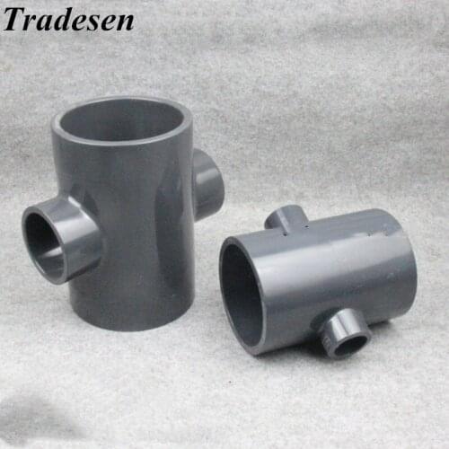 I.D110mm-50mm to 25-63mm UPVC Pipe Reducing Cross Connector Garden Irrigation System Parts PVC 4 Way Adapter Fish Tank Supplies