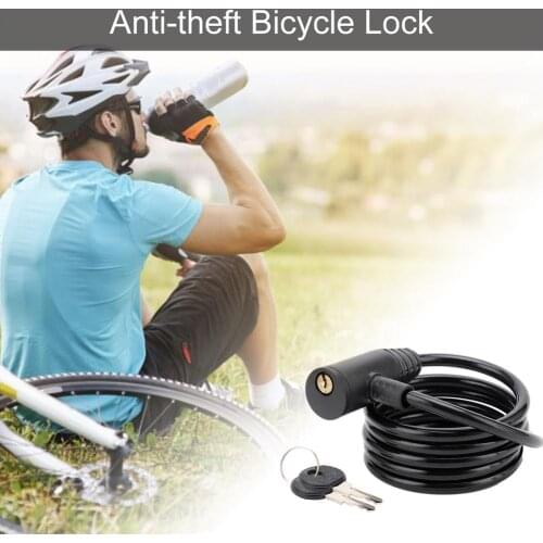 Anti-theft Bicycle Lock Security Key Steel Cable Riding Lock Bicycle Mountain Bike Key Lock Riding Equipment