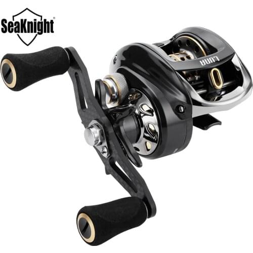 SeaKnight LUNA 7.6:1 Baitcasting Fishing Reel 12BB 5KG C60 Carbon 151g Ultra-light Long Casting Fishing Reel Centrifugal Systems