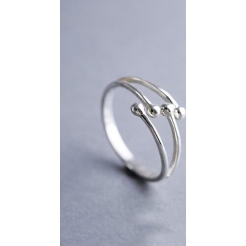 S925 sterling sv South Korea version ring joint ring opening line female shower for womens fashion gifts