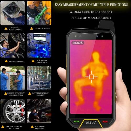 I&YSF B9000 Thermal Imaging Device Three-Proof Mobile Phone IP68 Class Waterproof, Dustproof, Pressure-Reducing 6+128GB Eight-Co