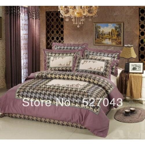 The Tetris Stylel Stain Embroider Queen/Full Thick Bedding Set Covers set,DBHT007,Free Shipping