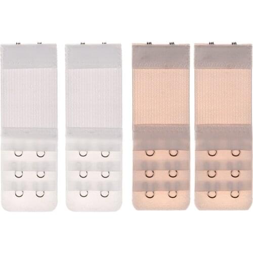 4 Pcs 2 Hook Bra Extender For Womens Elastic Bra Extension Buckle Belt Strap Extender Adjustable Women Accessories Lingerie