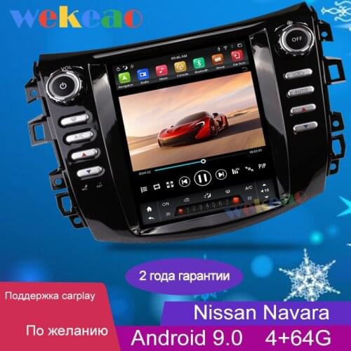 Wekeao 10.4" Vertical Screen Tesla Style 1 Din Android 9.0 Car Radio For Nissan Navara NP300 Car Dvd Player Auto GPS Navigation