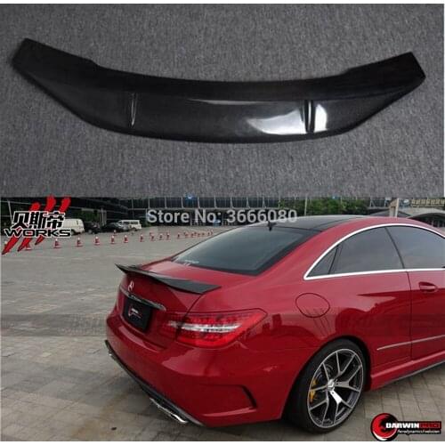 Carbon Fiber Rear Lip Spoiler Wing Rear Trunk Spoiler For Mercedes E Class Coupe W207 C207 2010 - 2016 E200 E250 E300 E350