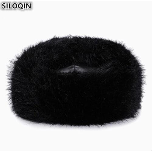 SILOQIN Winter Mens Hat Extra Thick Earmuffs Caps Bomber Hats Plus Velvet Warm Womens Winter Hat Snow-proof Ski Cap New Style