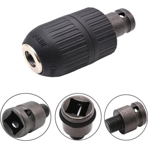 2-13mm SDS Hammer Conversion Drill Hand Clamp Drill Plastic Chuck Sleeves+1/2 Thread Adapter Power Tool Parts