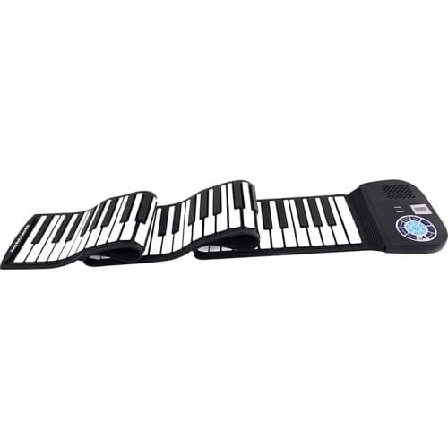 88 Keys Roll Up Piano Portable Keyboard Piano With Speaker And Connecting Pedal For Children Beginners Family Fun Travel
