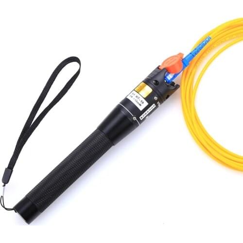 AUA-10mW Visual Fault Locator Fiber Optic Cable Tester 10mw Red Laser Light 10-12KM Pen Type Visual Fault Locator Free Shipping