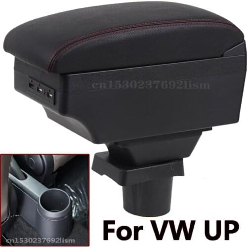 Car Armrest For VW Up armrest box 2009 - 2017 Universal Car Central Armrest Storage Box cup holder modification accessories