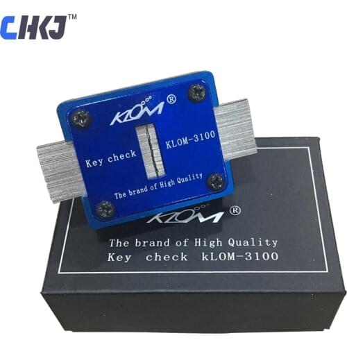 CHKJ Genuine KLOM Key Check Locksmith Tools Blank Key Slot Checker KLOM-3100 Free Shipping