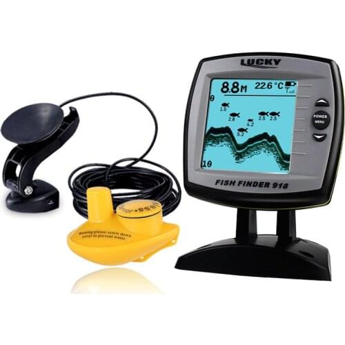 Fishing depth finder fish accessories LUCKY 2-in-1 FF918-100W Wired and Wireless 540ft/180m Depth Sounder Fish Detector Monitor