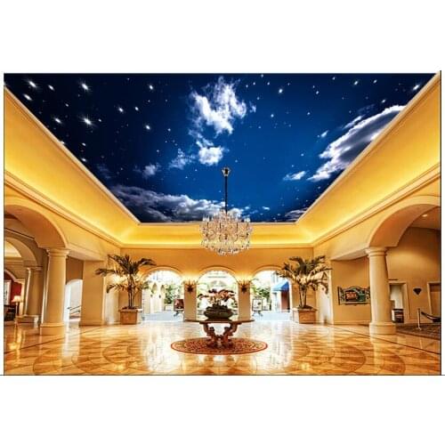 3d wallpaper custom photo non-woven mural wall sticker starry sky universe ceiling murals painting 3d wall room murals wallpaper