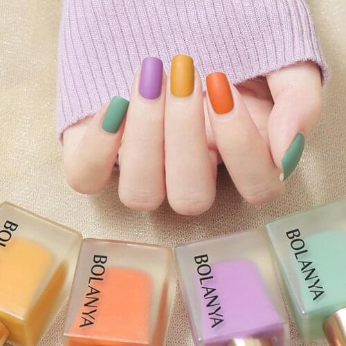 10ml Frosted Surface Nail Polish Baking-Free Multiple Colors Glitter UV Matte Sequins Soak Off Varnish Gel for Manicure