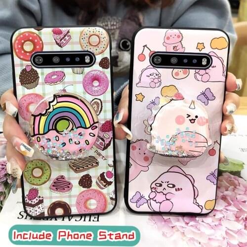 Dirt-resistant phone stand holder Phone Case For LG V60 ThinQ 5G For Girls Kickstand Shockproof