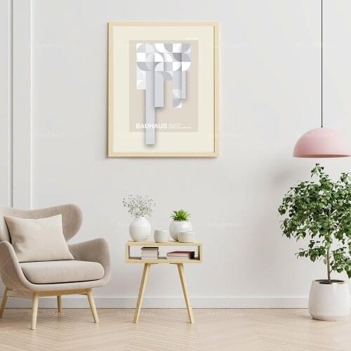 Bauhaus Art Posters, Exhibition Posters, Minimalist Wall Art, German Modernism Art, Art Nouveau Abstract Geometric Wall Artists