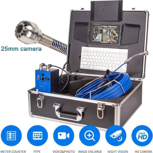 H1L Pipe Industrial Drain Sewer Camera Video Recorder Snake Endoscope Night Vision 1080P Wide Angle Inspection Camera Waterproof