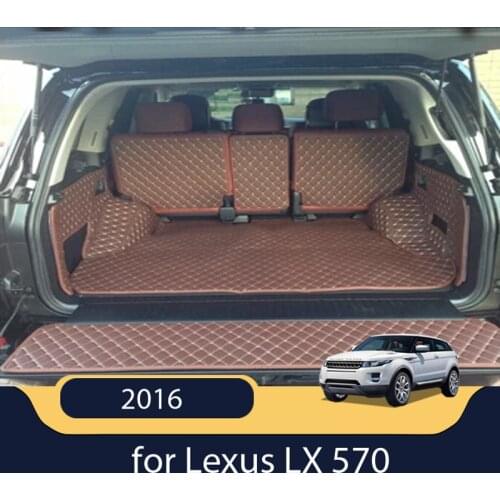Car Travel ) Special trunk mats for Lexus LX 570 2016 waterproof boot carpets cargo mat auto Accessories four seasons
