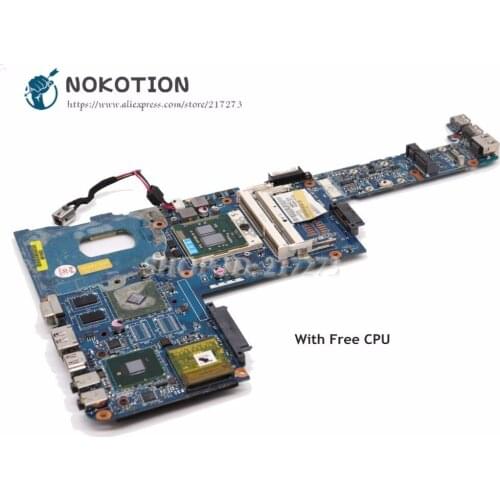 NOKOTION For Toshiba Satellite M645 M640 Laptop Motherboard K000104120 NBQAA LA-6072P MAIN BOARD DDR3 Free CPU
