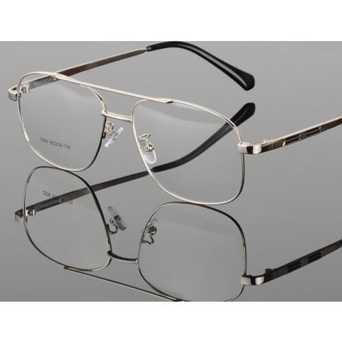 Retro Metal Large Frame Round Glasses Frame Myopia Mens Flat Optical Art Fan Chao Male Mirror Frame