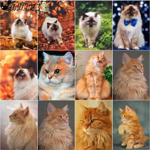 Cat Diamond Painting Animal Mosaic Kit 5D Diy Cross Stitch Embroidery Handmade Inlaid Wall Decoration