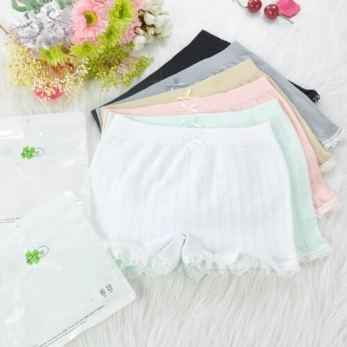 2021 Summer New Product Small Fresh Twist Generation Lace Safety Pants Candy Color Seamless High-elastic Boxer Briefs
