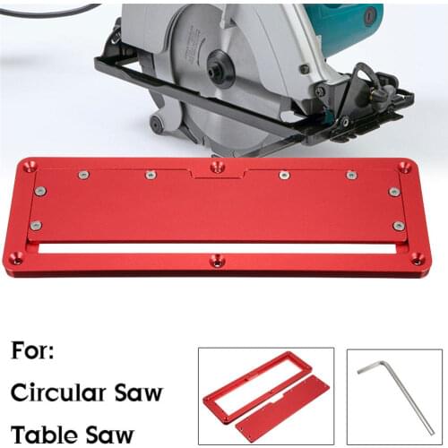NEW Electric Circular Saw Flip Cover Plate Flip-Floor Table Special Cover Plate Adjustable Aluminium Insert Plate for Table Saw